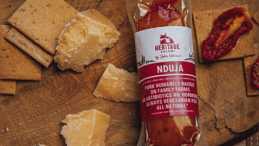 5oz. Nduja Spreadable Salami - Spicy Nduja: Creamy, fiery spread. Ignite your meals.
